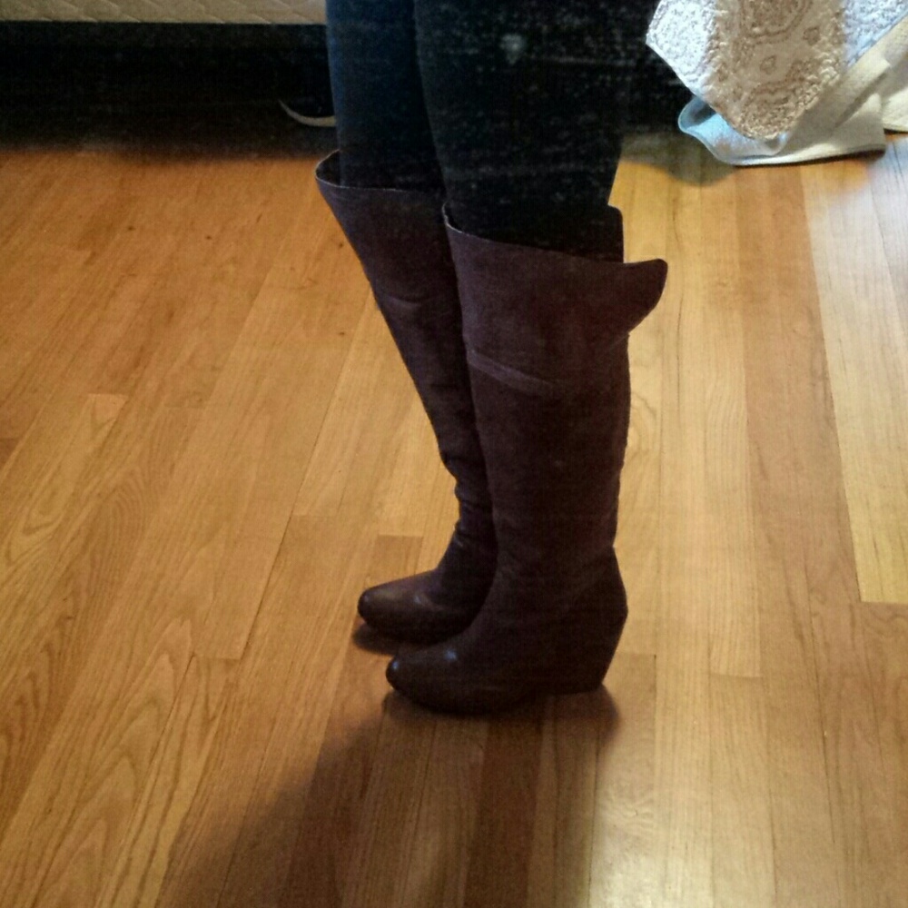 Kork-Ease Dark Brown Over the Knee Boots